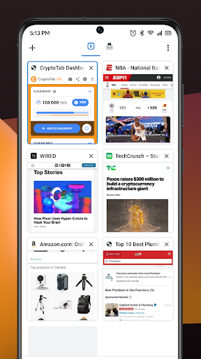 CryptoTab Browser Pro Level ekran görüntüsü