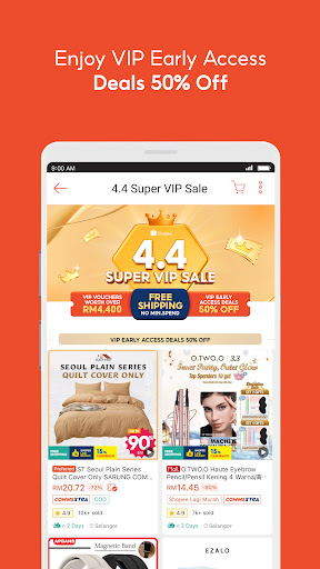 Shopee 4.4 Super VIP ekran görüntüsü