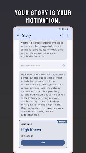 ExerStory - AI Workout Stories ekran görüntüsü