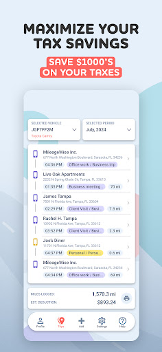 Mileage Tracker by MileageWise ekran görüntüsü