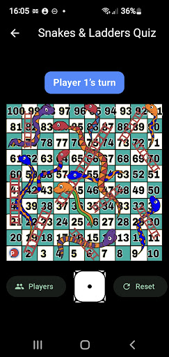 Snakes & Ladders Quiz ekran görüntüsü