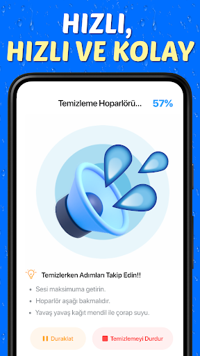Hoparlör Temizleyici Uygulama ekran görüntüsü