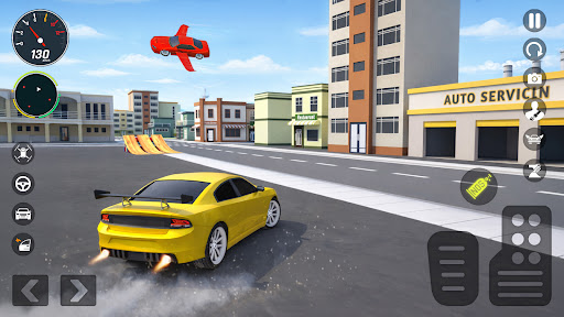 Flying Car Stunt Game ekran görüntüsü
