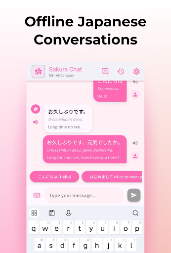 Sakura Chat: Learn Japanese ekran görüntüsü
