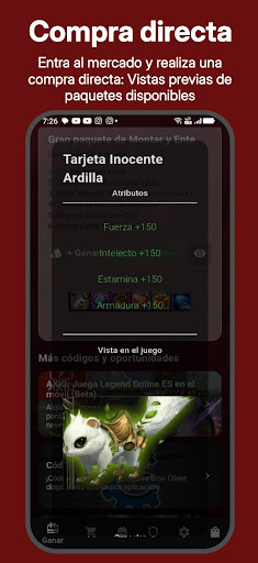 Legend Online: Códigos Español ekran görüntüsü