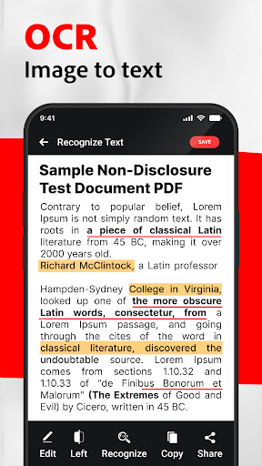 PDF Tarayıcı - belge tarama ekran görüntüsü