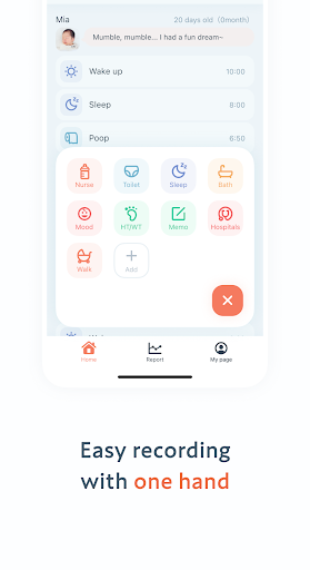 Baby tracker: colone ekran görüntüsü
