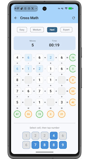 CrossMath: Math Puzzle Game ekran görüntüsü