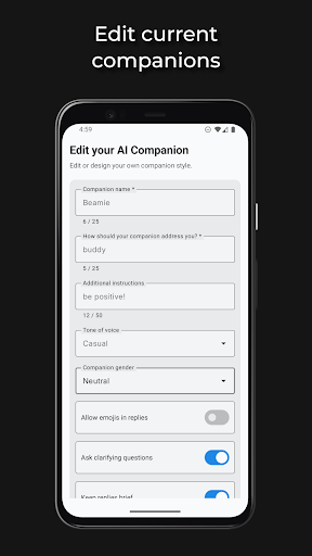 Beam AI Chat Companion ekran görüntüsü