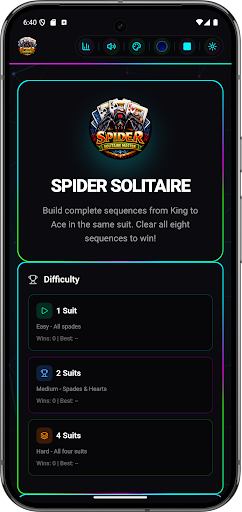 Spider Solitaire Master MDBTDJ ekran görüntüsü