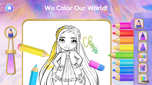 Rainbow High: Coloring Games ekran görüntüsü
