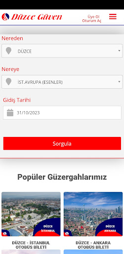Düzce Güven ekran görüntüsü