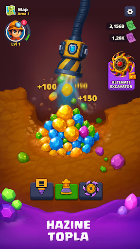 Drill&Chill: Idle Miner Tycoon ekran görüntüsü