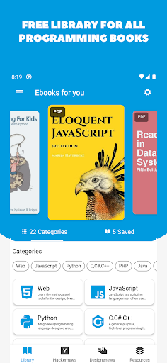 Library of Coding Books ekran görüntüsü