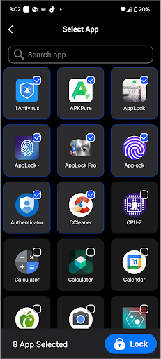 Fingerprint App Lock ekran görüntüsü