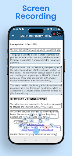 OCRNote (OCR Text Scanner) ekran görüntüsü