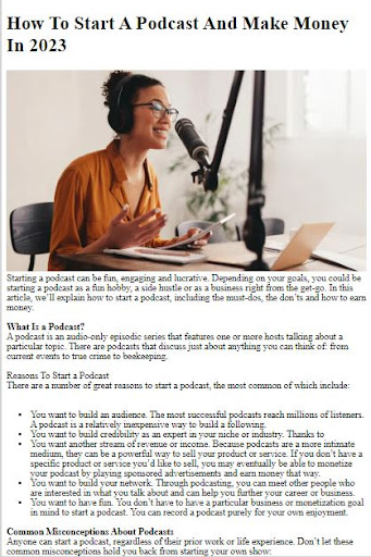 How to Create a Podcast ekran görüntüsü