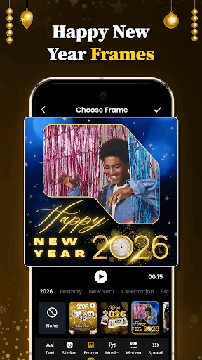 New Year Video Maker 2026 ekran görüntüsü