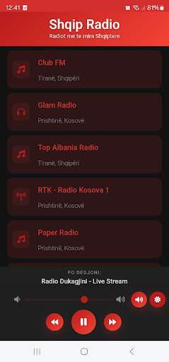 Shqip Radio ekran görüntüsü