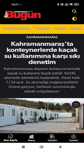 Gazete Bugün ekran görüntüsü