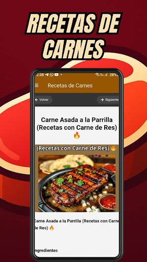 Recetas de Carnes ekran görüntüsü