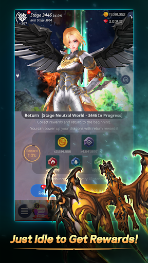 DragonSky : Idle & Merge ekran görüntüsü