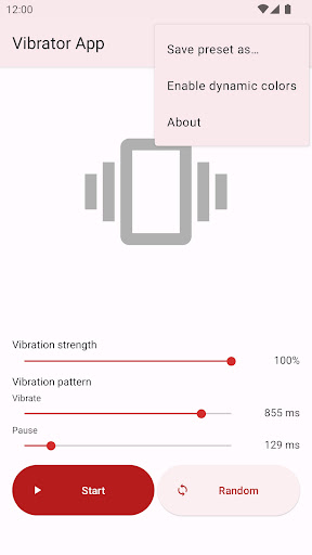 Vibrator App ekran görüntüsü