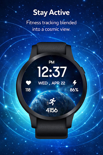 Earth & Space Watch Face ekran görüntüsü