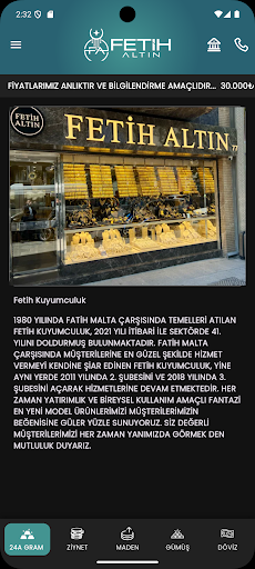 Fetih Kuyumculuk ekran görüntüsü