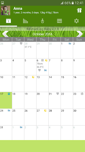 WomanLog Baby Calendar ekran görüntüsü