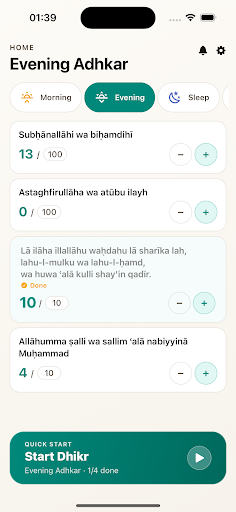 Dhikr Counter Pro ekran görüntüsü