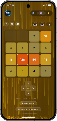 2048 Pro Offline Glass Edition ekran görüntüsü