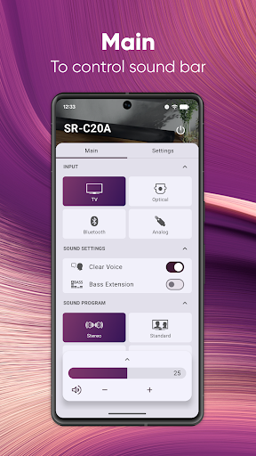 Sound Bar Remote ekran görüntüsü