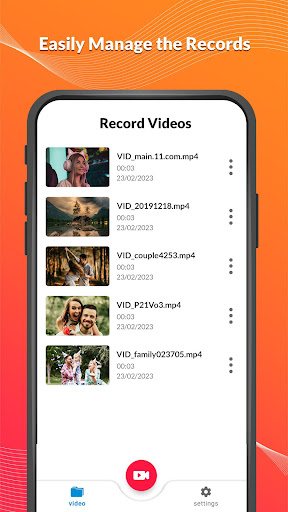 background video recorder ekran görüntüsü