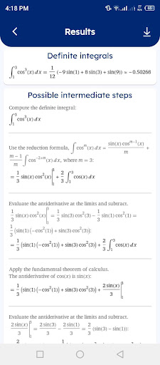 Integration Calculator App ekran görüntüsü