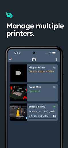 OctoPrint | Klipper - Obico ekran görüntüsü