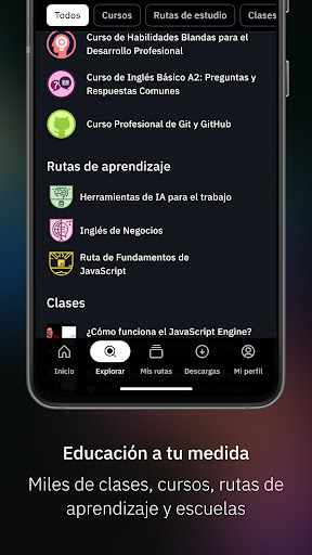 Platzi - Cursos online ekran görüntüsü