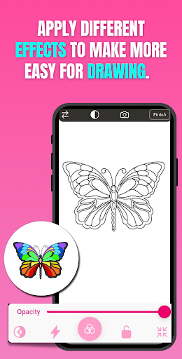 Draw Butterfly Trace & Sketch ekran görüntüsü