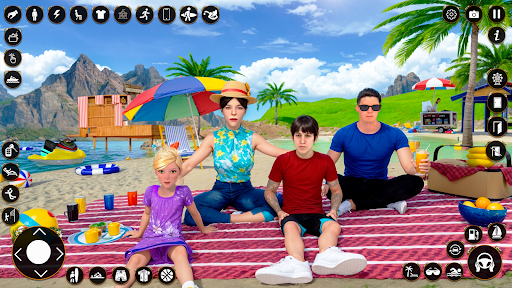Virtual Family Summer Vacation ekran görüntüsü