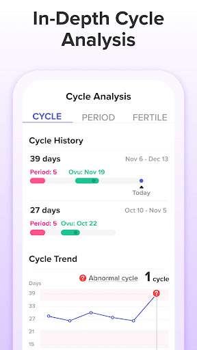 Ovulation Tracker App | Glow ekran görüntüsü