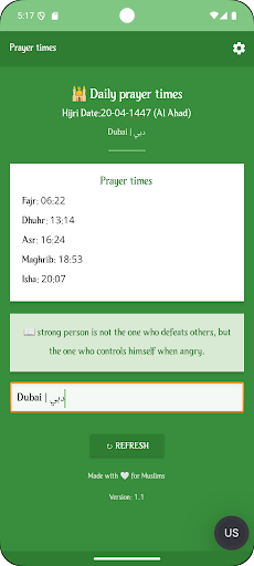 Prayer Times ekran görüntüsü