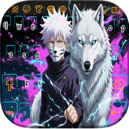 Mask Man and Wolf Keyboard