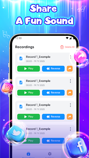 Reverse Audio: Voice Reverse ekran görüntüsü