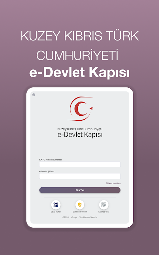 KKTC e-Devlet ekran görüntüsü