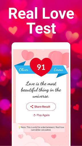 Love tester: Real Love Tests ekran görüntüsü