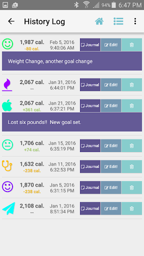 Diet Calories Start Calculator ekran görüntüsü