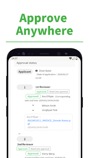 Jobcan Workflow ekran görüntüsü