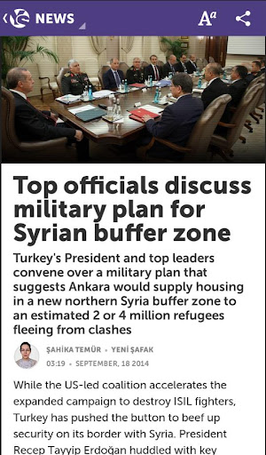 Yeni Şafak English ekran görüntüsü