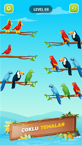 Bird Sort : Color Puzzle Games ekran görüntüsü