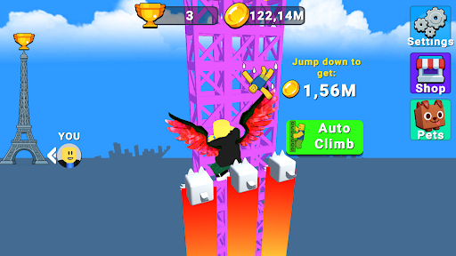 Climb Jump Obby Tower Offline ekran görüntüsü